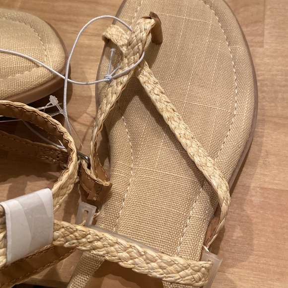 Women's Luisa Ankle Strap Thong Sandals - A New Day™ Beige new - Picture 5 of 7